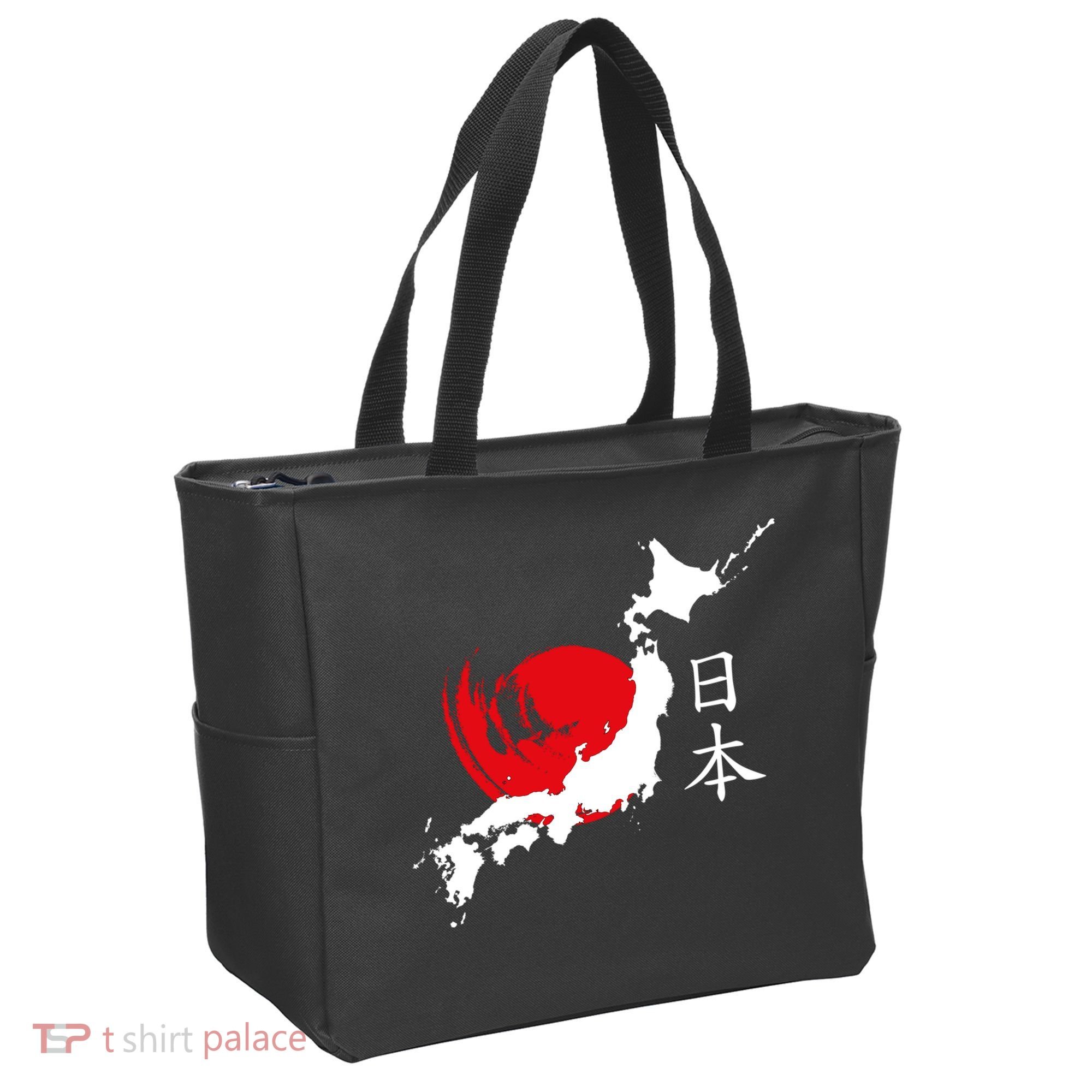Japan Red Moon Tote Bag