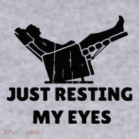 Just Resting My Eyes Funny Dad Recliner Women's Sweatshirt thumb 2