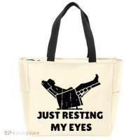 Just Resting My Eyes Funny Dad Recliner Tote Bag thumb 0