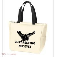 Just Resting My Eyes Funny Dad Recliner Tote Bag thumb 3