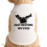 Just Resting My Eyes Funny Dad Recliner Doggie Tank thumb 0