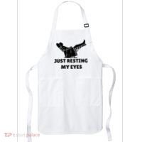 Just Resting My Eyes Funny Dad Recliner Apron thumb 0