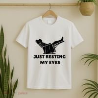 Just Resting My Eyes Funny Dad Recliner T-Shirt thumb 2