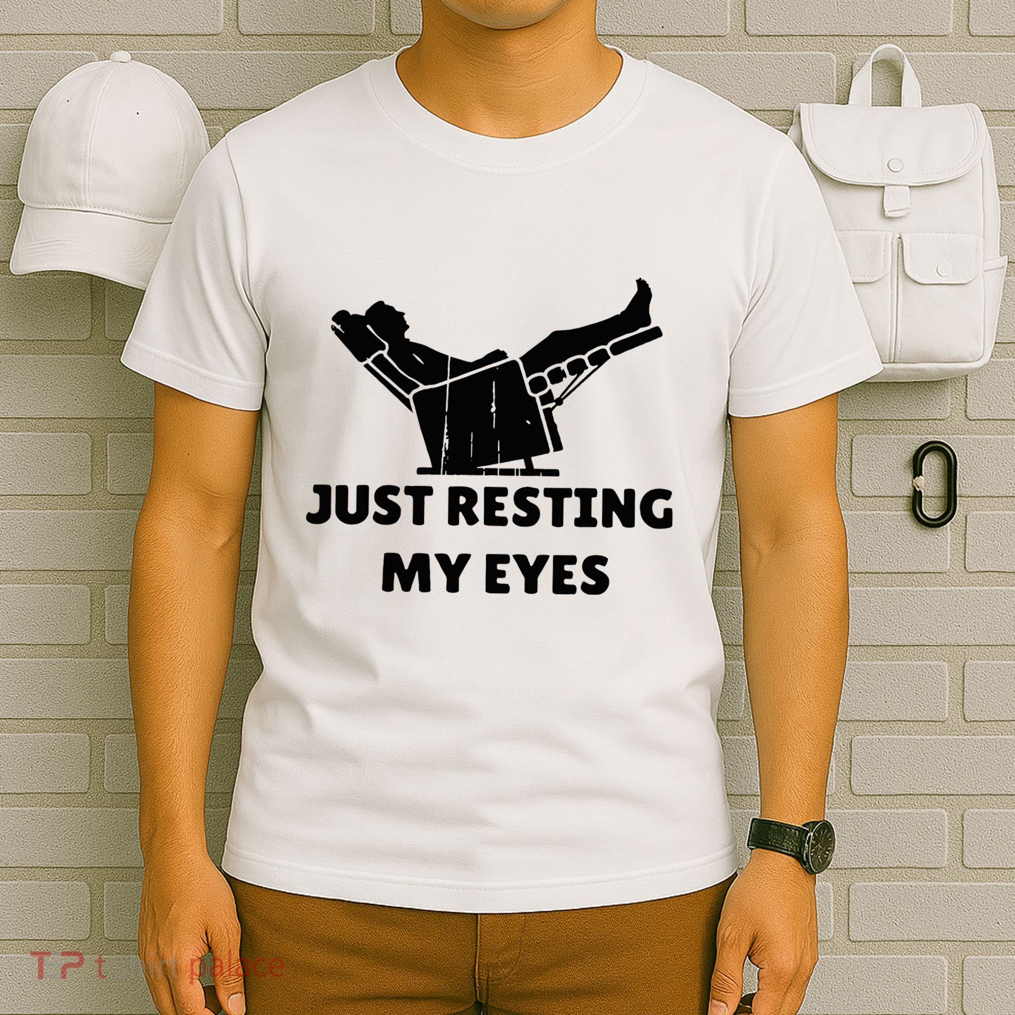 Just Resting My Eyes Funny Dad Recliner T-Shirt