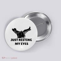 Just Resting My Eyes Funny Dad Recliner Button thumb 0