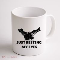 Just Resting My Eyes Funny Dad Recliner Coffee Mug thumb 1