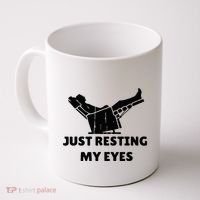 Just Resting My Eyes Funny Dad Recliner Coffee Mug thumb 0