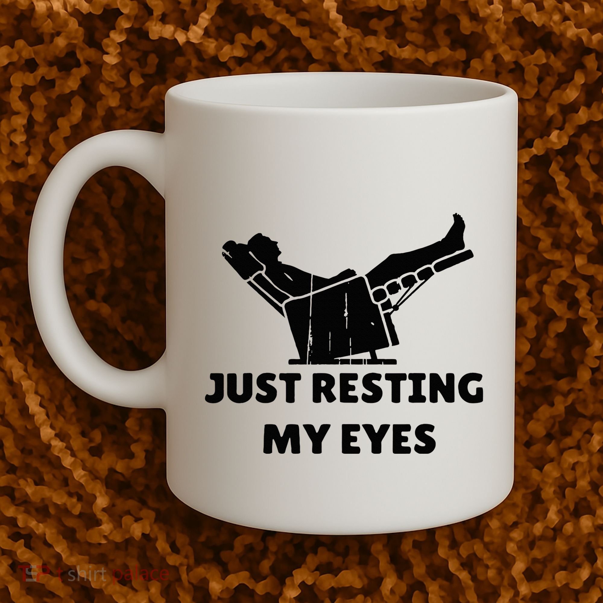 Just Resting My Eyes Funny Dad Recliner Coffee Mug
