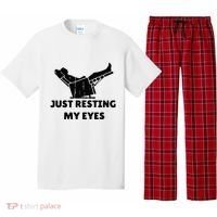 Just Resting My Eyes Funny Dad Recliner Pajama Set thumb 0