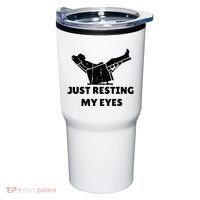 Just Resting My Eyes Funny Dad Recliner Tumbler thumb 0