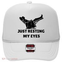 Just Resting My Eyes Funny Dad Recliner Hat thumb 0