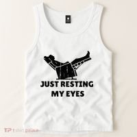 Just Resting My Eyes Funny Dad Recliner Tank Top thumb 2