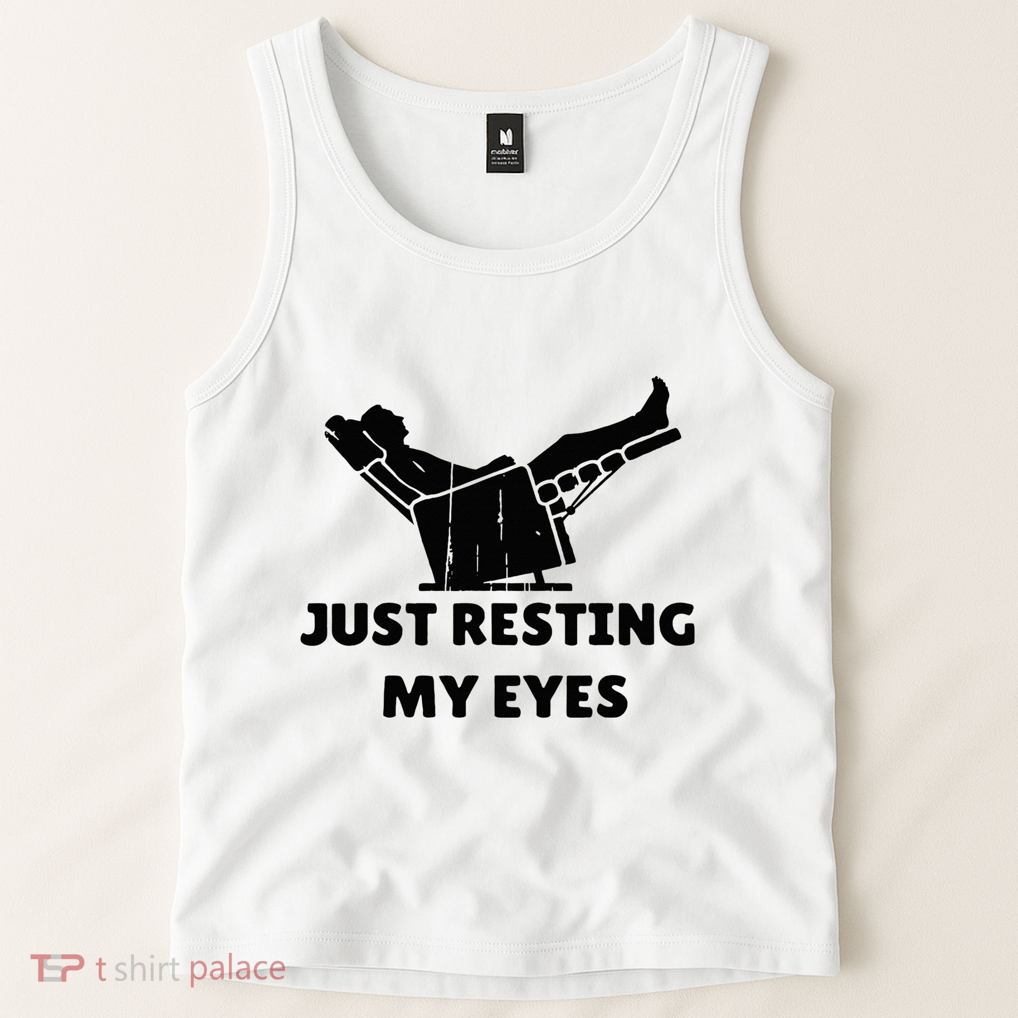 Just Resting My Eyes Funny Dad Recliner Tank Top