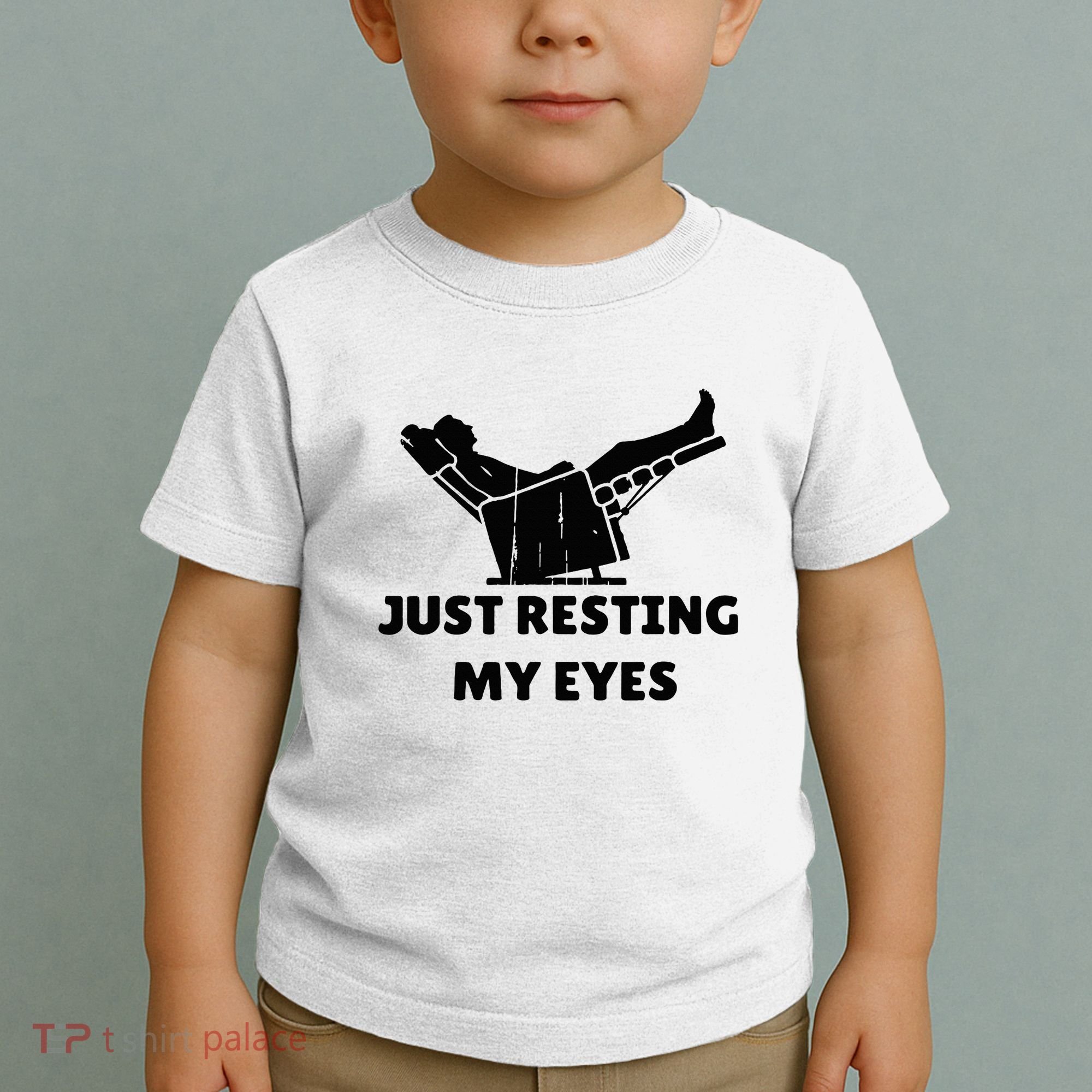 Just Resting My Eyes Funny Dad Recliner Toddler T-Shirt