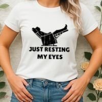 Just Resting My Eyes Funny Dad Recliner Women's T-Shirt thumb 2