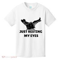 Just Resting My Eyes Funny Dad Recliner Kids T-Shirt thumb 0
