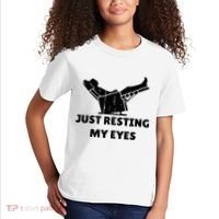 Just Resting My Eyes Funny Dad Recliner Kids T-Shirt thumb 2