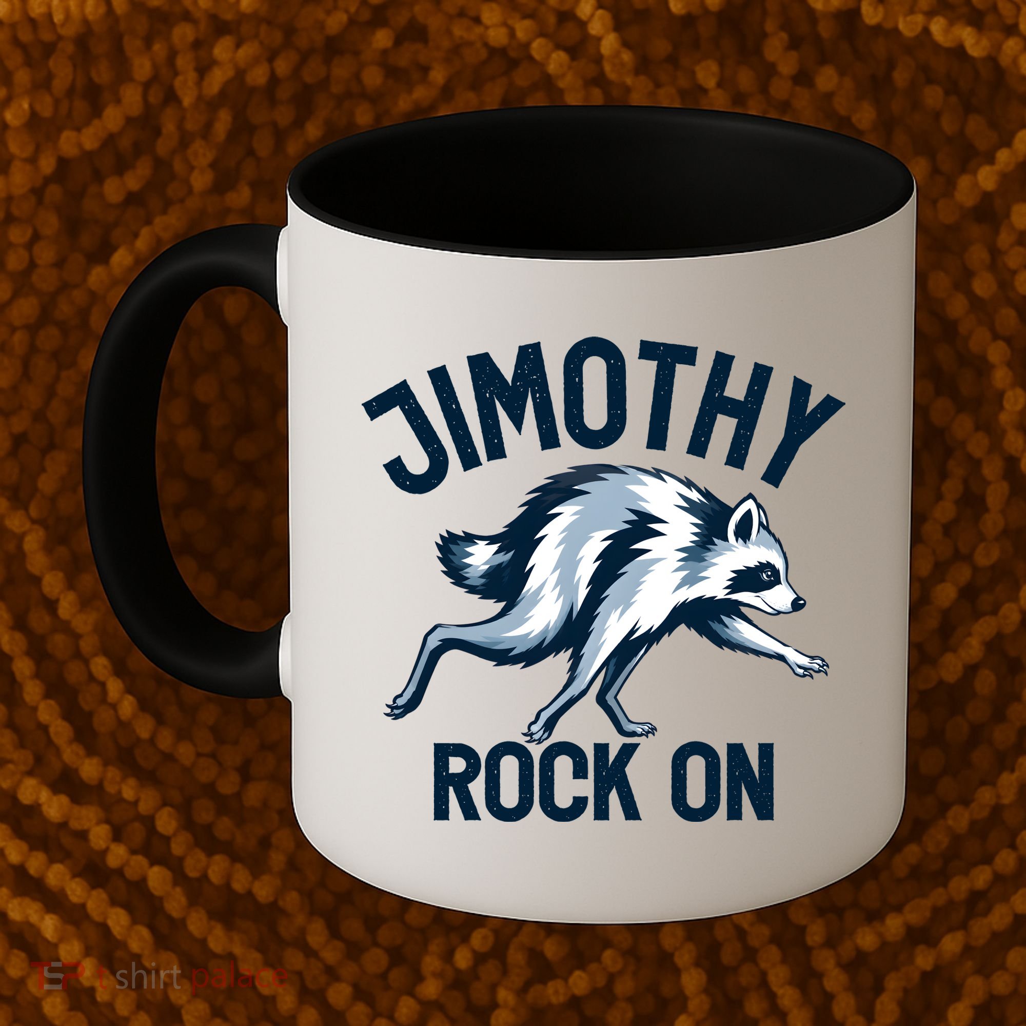 Jimothy Rock On Raccoon Funny Coffee Mug