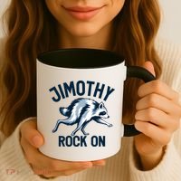 Jimothy Rock On Raccoon Funny Coffee Mug thumb 3