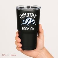 Jimothy Rock On Raccoon Funny Tumbler thumb 2