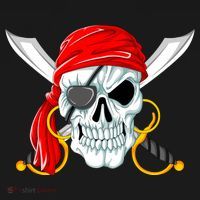 Jolly Roger Pirate Skull Doggie Tank thumb 4
