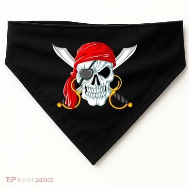 Jolly Roger Pirate Skull USA-Made Doggie Bandana