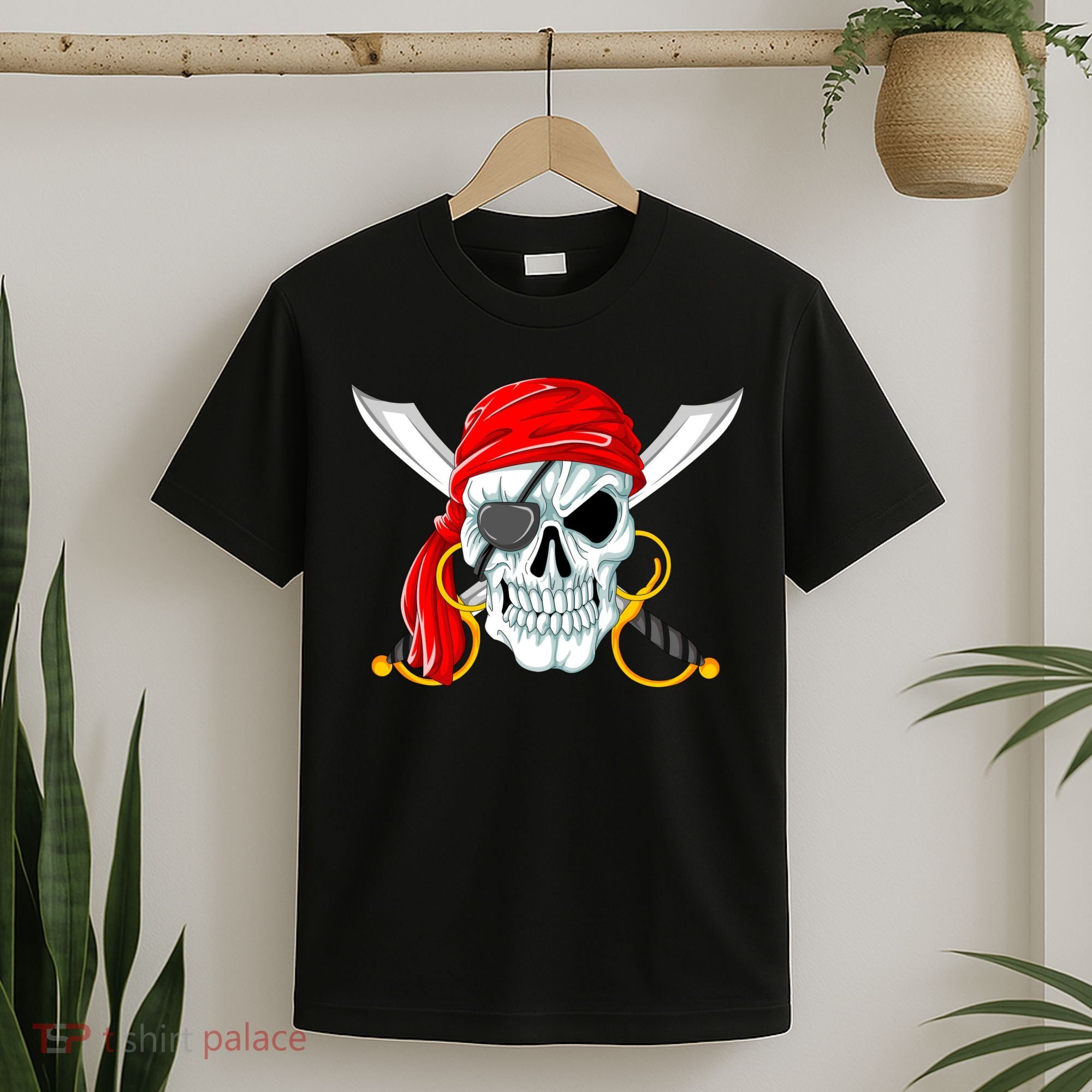 Jolly Roger Pirate Skull T-Shirt