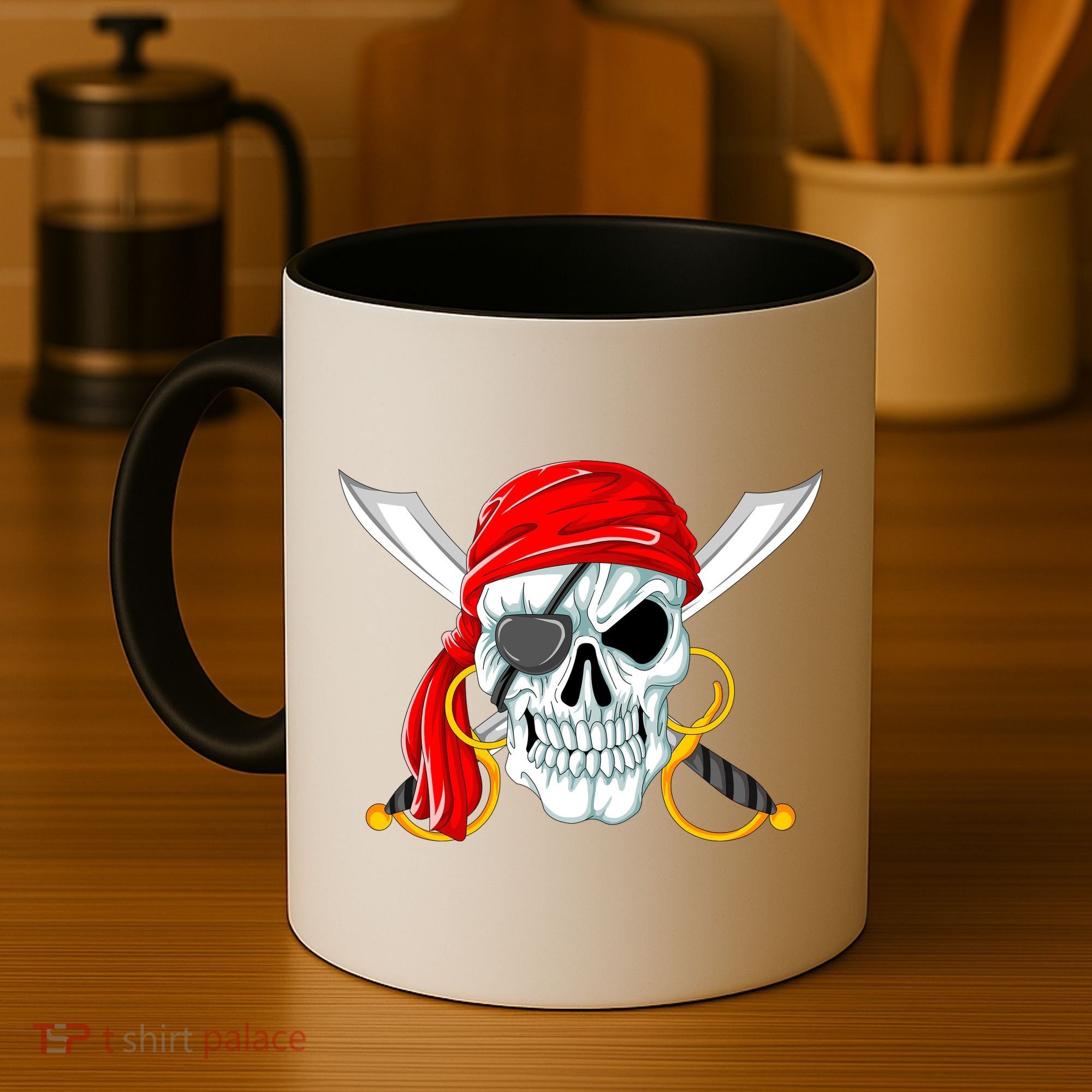 Jolly Roger Pirate Skull Coffee Mug
