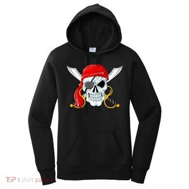 Jolly Roger Pirate Skull Women's Hoodie