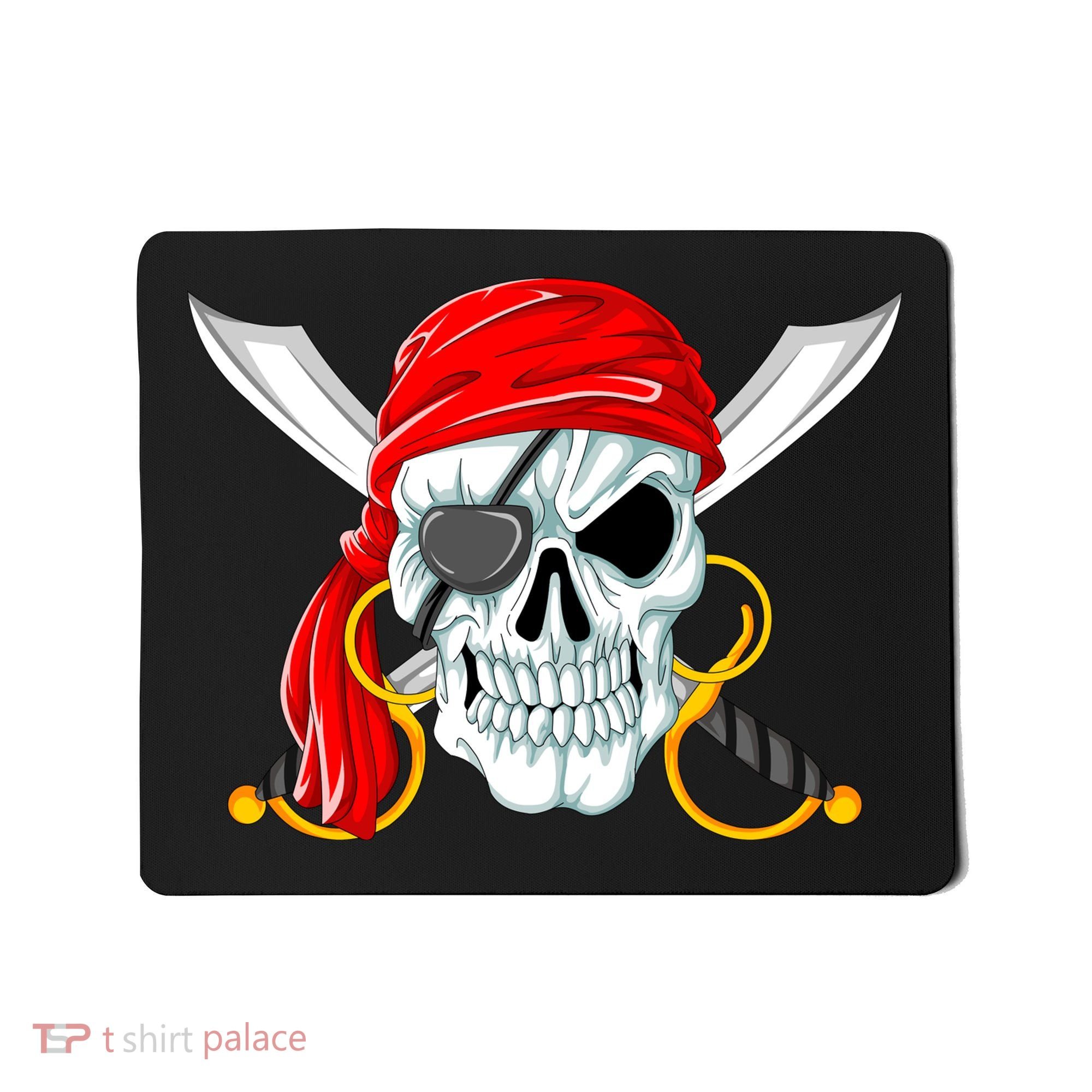 Jolly Roger Pirate Skull Mousepad