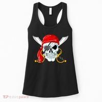 Jolly Roger Pirate Skull Women's Tank Top thumb 0