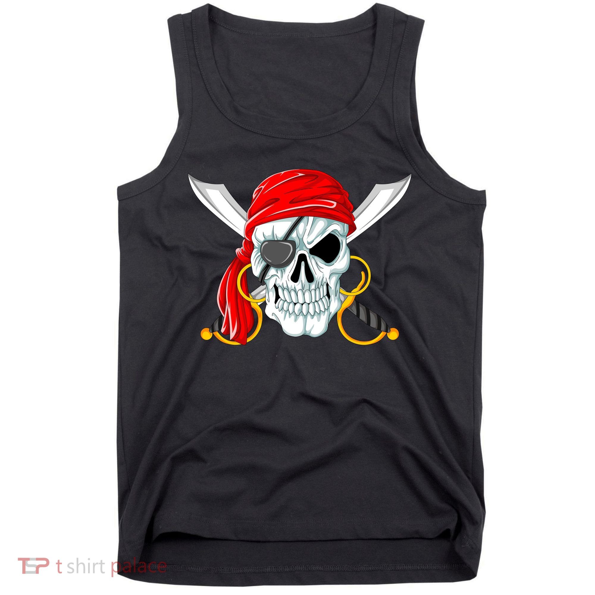 Jolly Roger Pirate Skull Tank Top