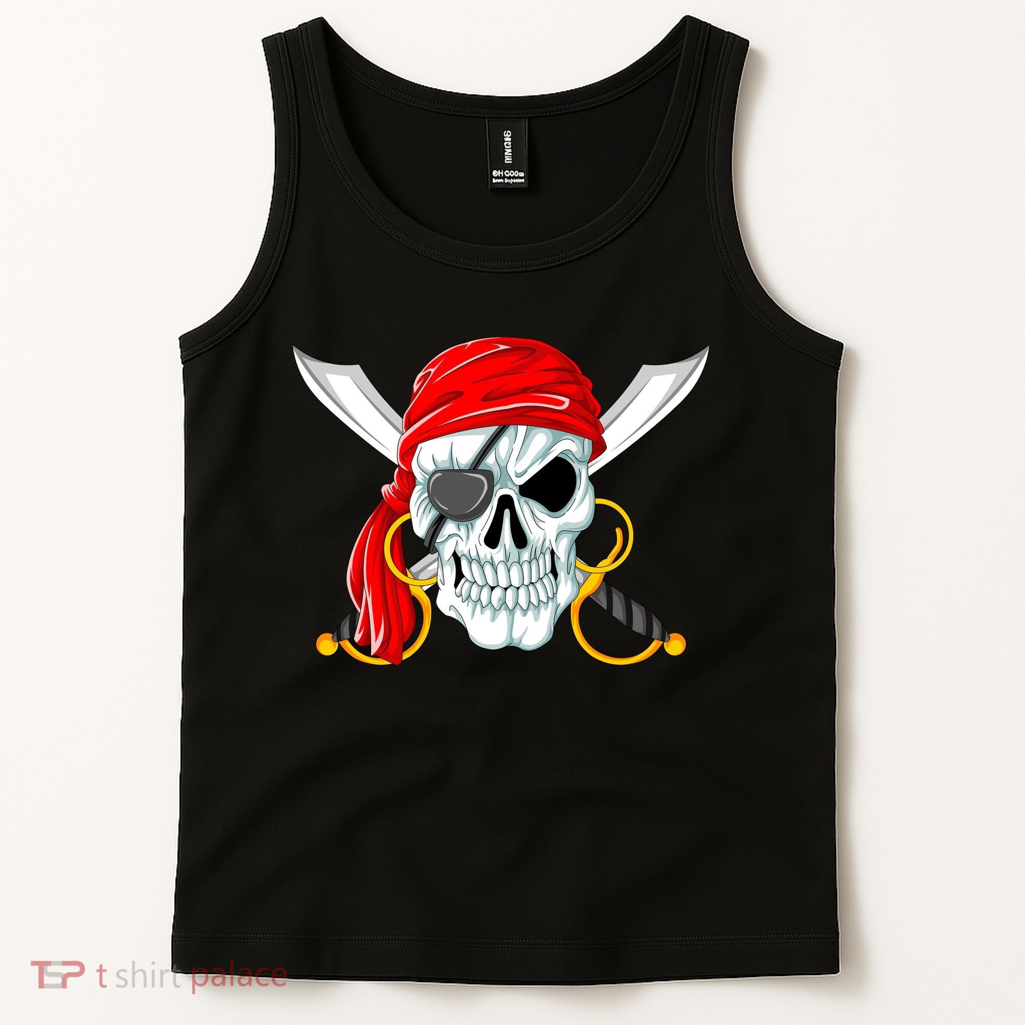 Jolly Roger Pirate Skull Tank Top