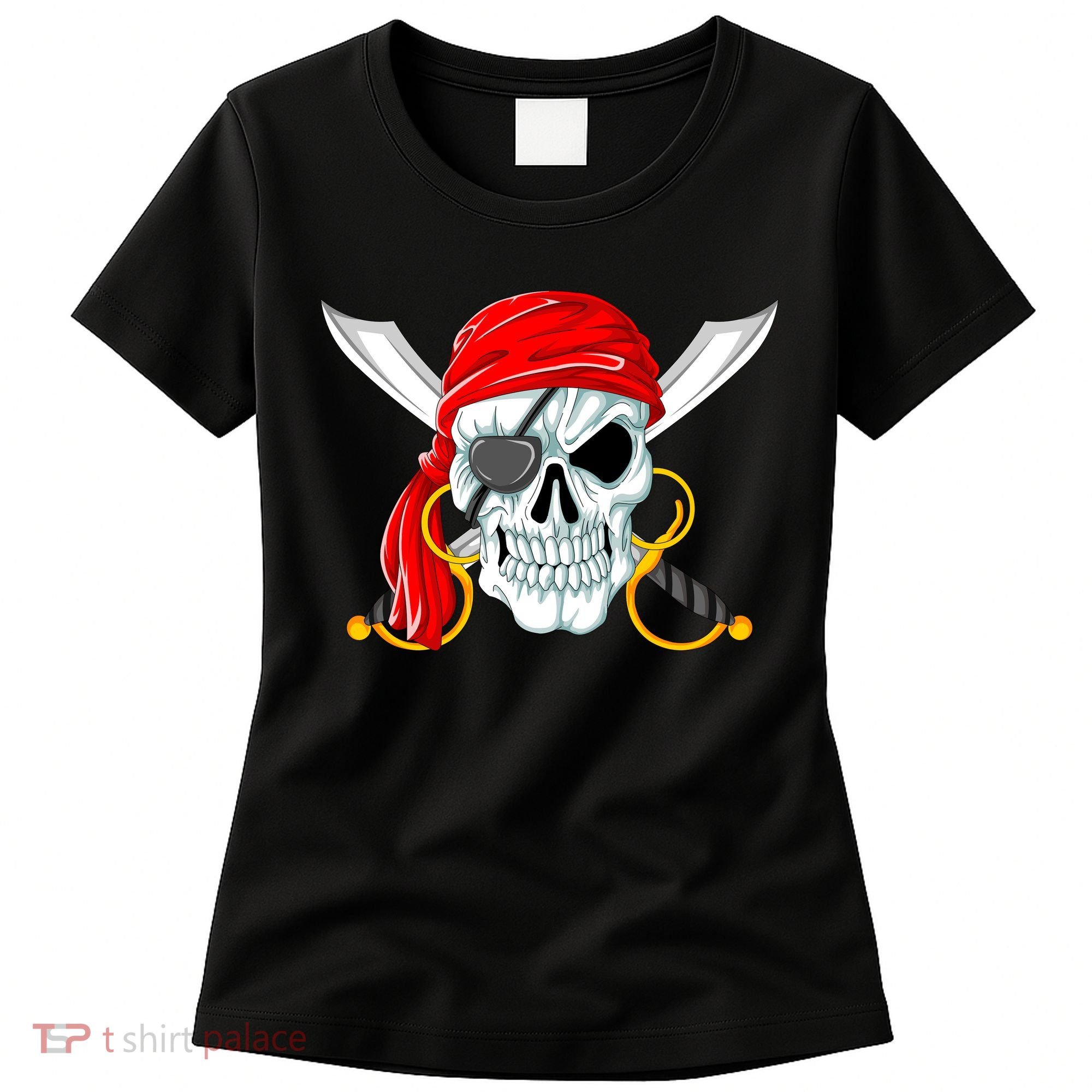 Jolly Roger Pirate Skull Women's T-Shirt