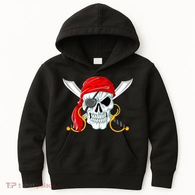 Jolly Roger Pirate Skull Kids Hoodie