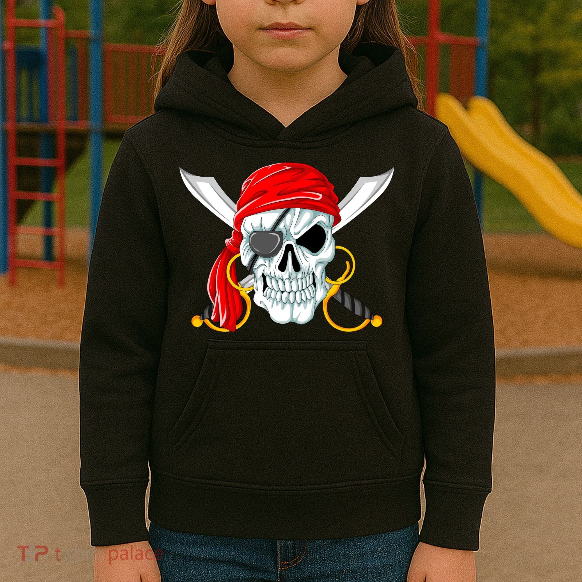 Jolly Roger Pirate Skull Kids Hoodie