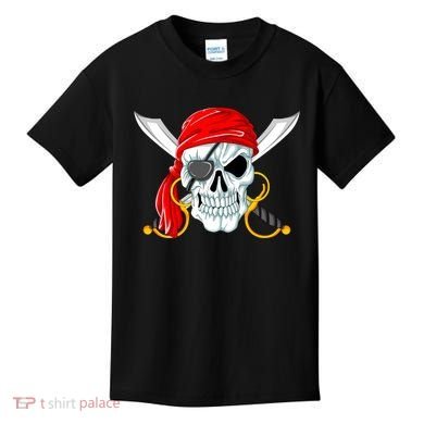Jolly Roger Pirate Skull Kids T-Shirt