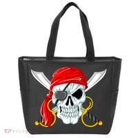 Jolly Roger Pirate Skull Tote Bag thumb 0