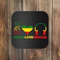 Jamaica Rastafarian Peace Love Reggae Music Rasta Coaster thumb 0