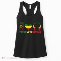 Jamaica Rastafarian Peace Love Reggae Music Rasta Women's Tank Top thumb 0