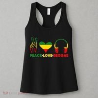 Jamaica Rastafarian Peace Love Reggae Music Rasta Women's Tank Top thumb 3