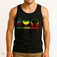 Jamaica Rastafarian Peace Love Reggae Music Rasta Tank Top thumb 3