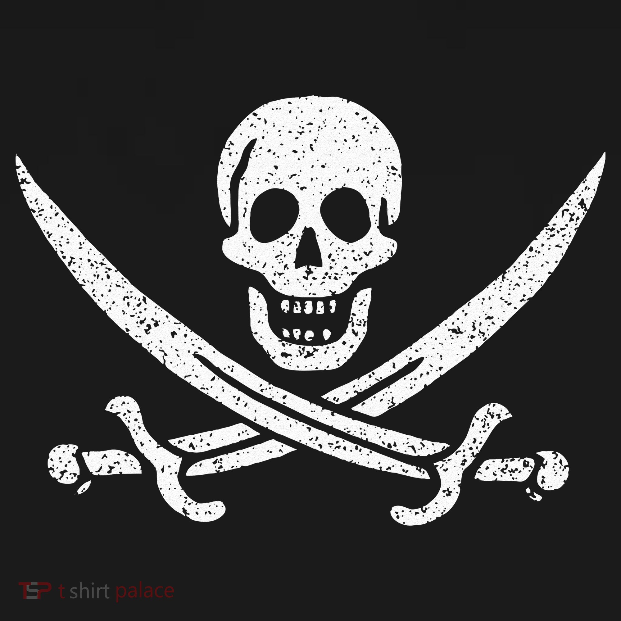 JOLLY ROGER PIRATE FLAG CALICO JACK HALLOWEEN COSTUME Polo