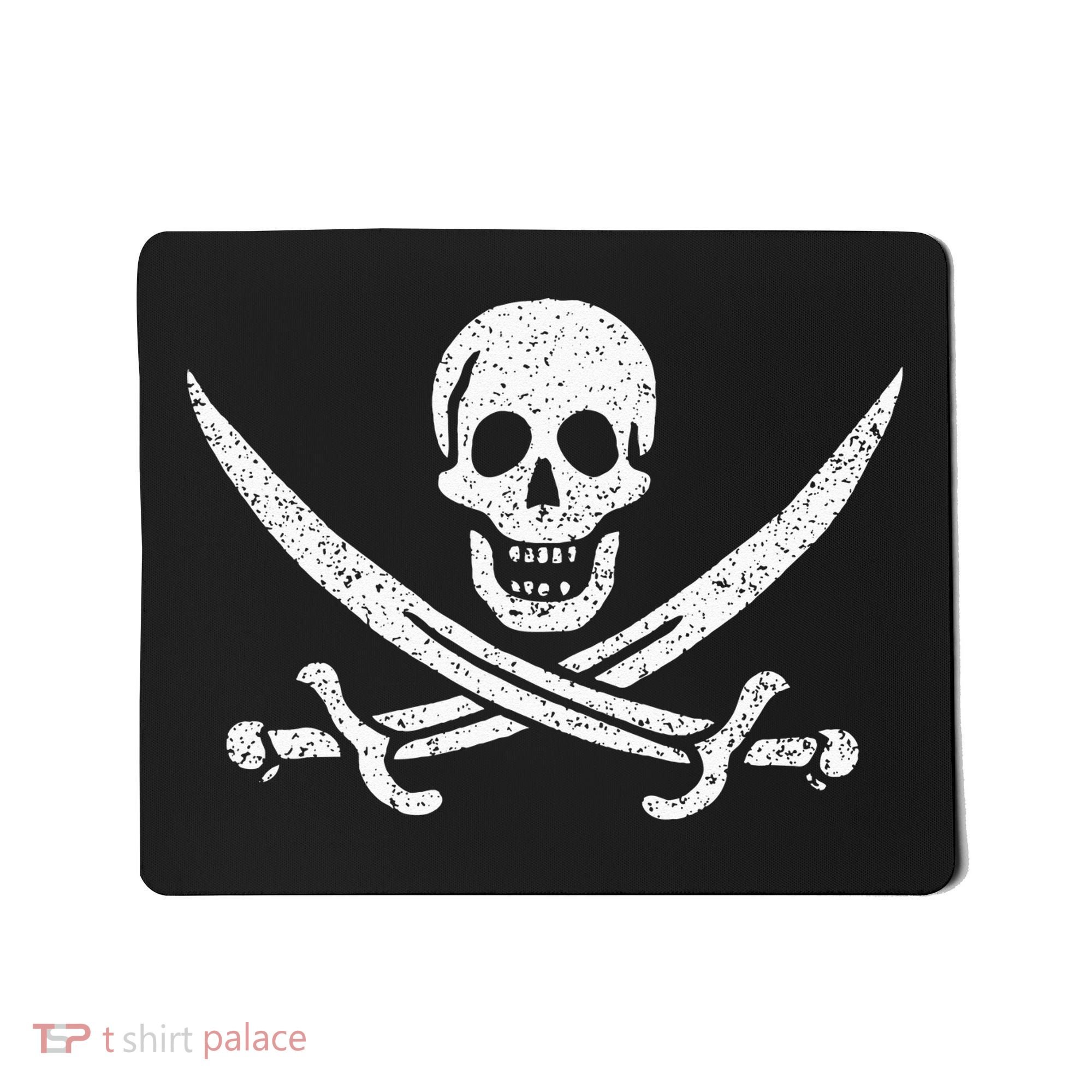 JOLLY ROGER PIRATE FLAG CALICO JACK HALLOWEEN COSTUME Mousepad