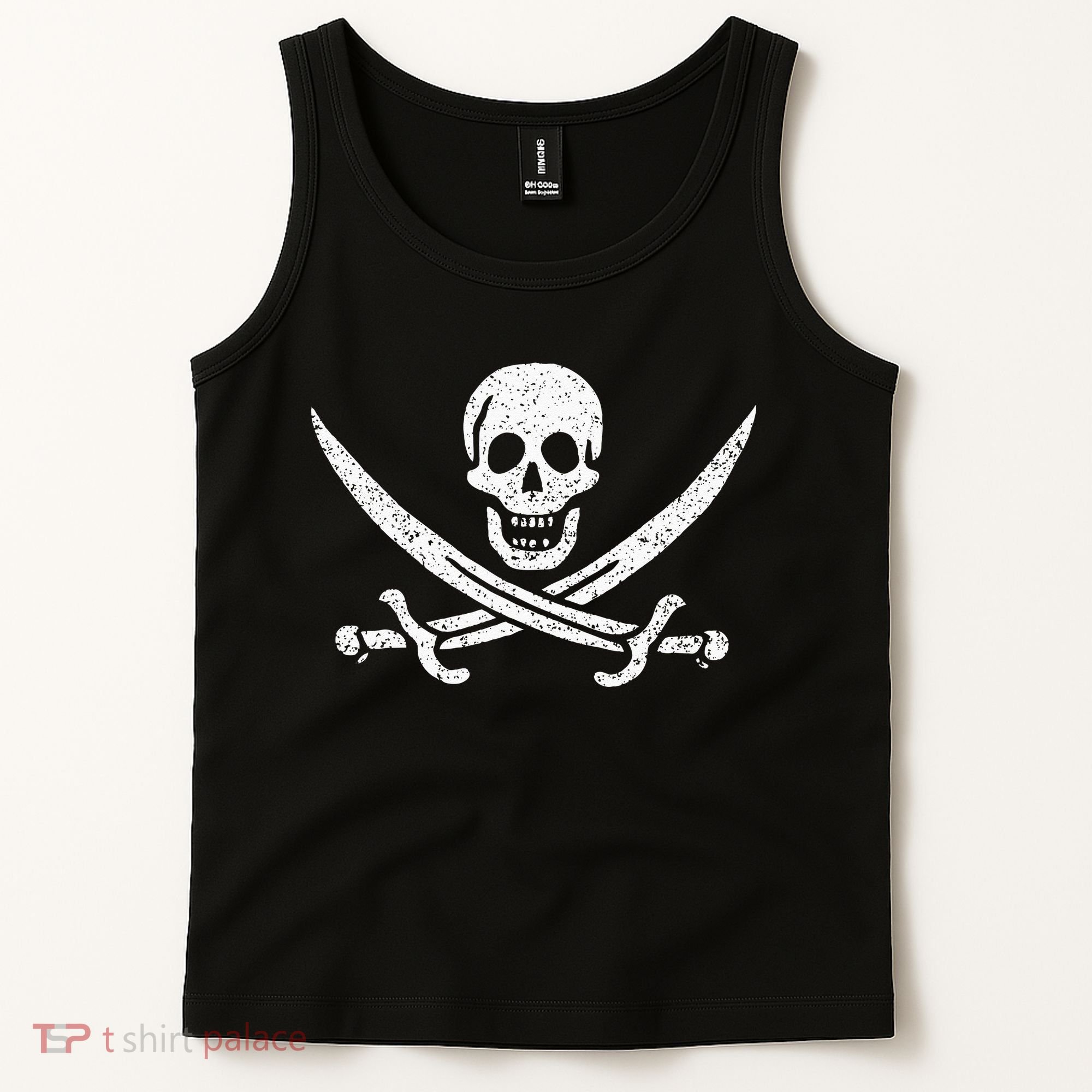 JOLLY ROGER PIRATE FLAG CALICO JACK HALLOWEEN COSTUME Tank Top