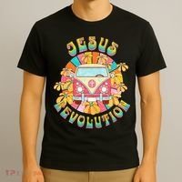 Jesus Revolution People Retro Van Bus Christian Faith T-Shirt thumb 3