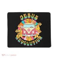 Jesus Revolution People Retro Van Bus Christian Faith Mousepad thumb 0