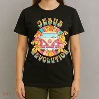 Jesus Revolution People Retro Van Bus Christian Faith T-Shirt thumb 4
