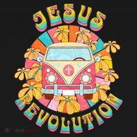 Jesus Revolution People Retro Van Bus Christian Faith T-Shirt thumb 7