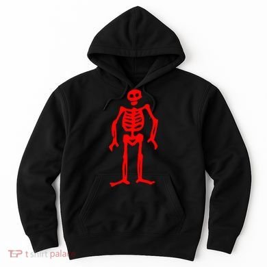 Jolly Roger Pirate Flag Edward Low Red Skeleton Hoodie